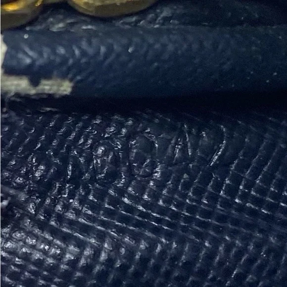 Louis Vuitton Monogram MiniLin Pochette Cles Coin Purse Blue